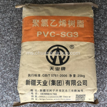 Gred penggantungan resin PVC SG3, SG5, SG8